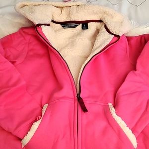 Lands'End Sherpa Fleece full zip jacket